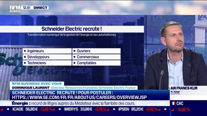 Ça recrute ! Schneider Electric France : transformation numérique de la gestion de l'énergie