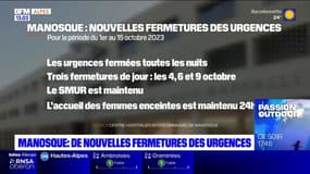 Manosque: de nouvelles fermetures des urgences