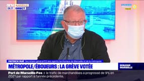 Reprise de la grève des éboueurs à Marseille: Patrick Rué, secrétaire général FO des agents territoriaux  juge que le médiateur de la Métropole Yves Moraine, est "un agitateur"