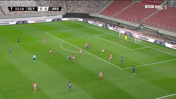 Le but de Martin Odegaard lors d'Olympiacos-Arsenal