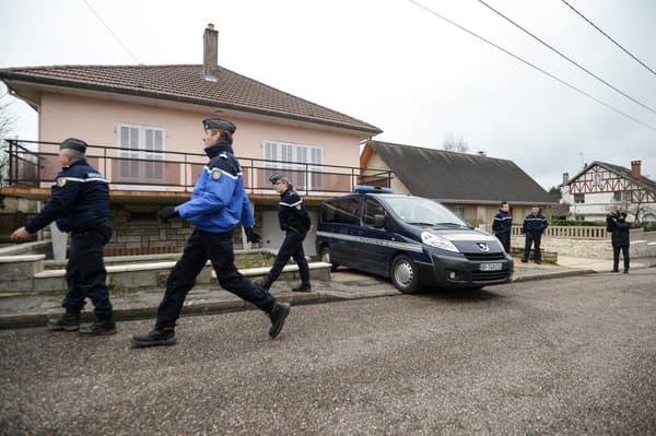 La maison où ont vécu Jonathann Daval et Alexia Fouillot avant la mort de la jeune femme, à Gray-la-Ville, en Haute-Saône, le 29 janvier 2018