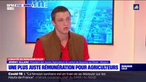 Menu unique sans viande à Lyon: "une insulte à notre métier" fustige Jérémy Allard, jeune agriculteur du Nord-Pas-de-Calais