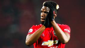 Paul Pogba avec Manchester United, à Old Trafford le 26 décembre 2019
