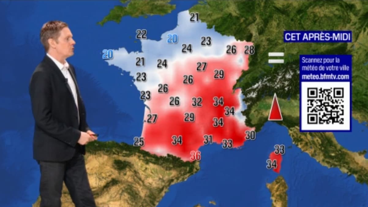 Les températures pour ce dimanche 23 juillet 2023 Les températures pour ce dimanche 23 juillet 2023