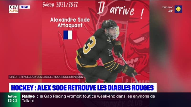 Hockey: Alexandre Sode retrouve les Diables rouges de Briançon