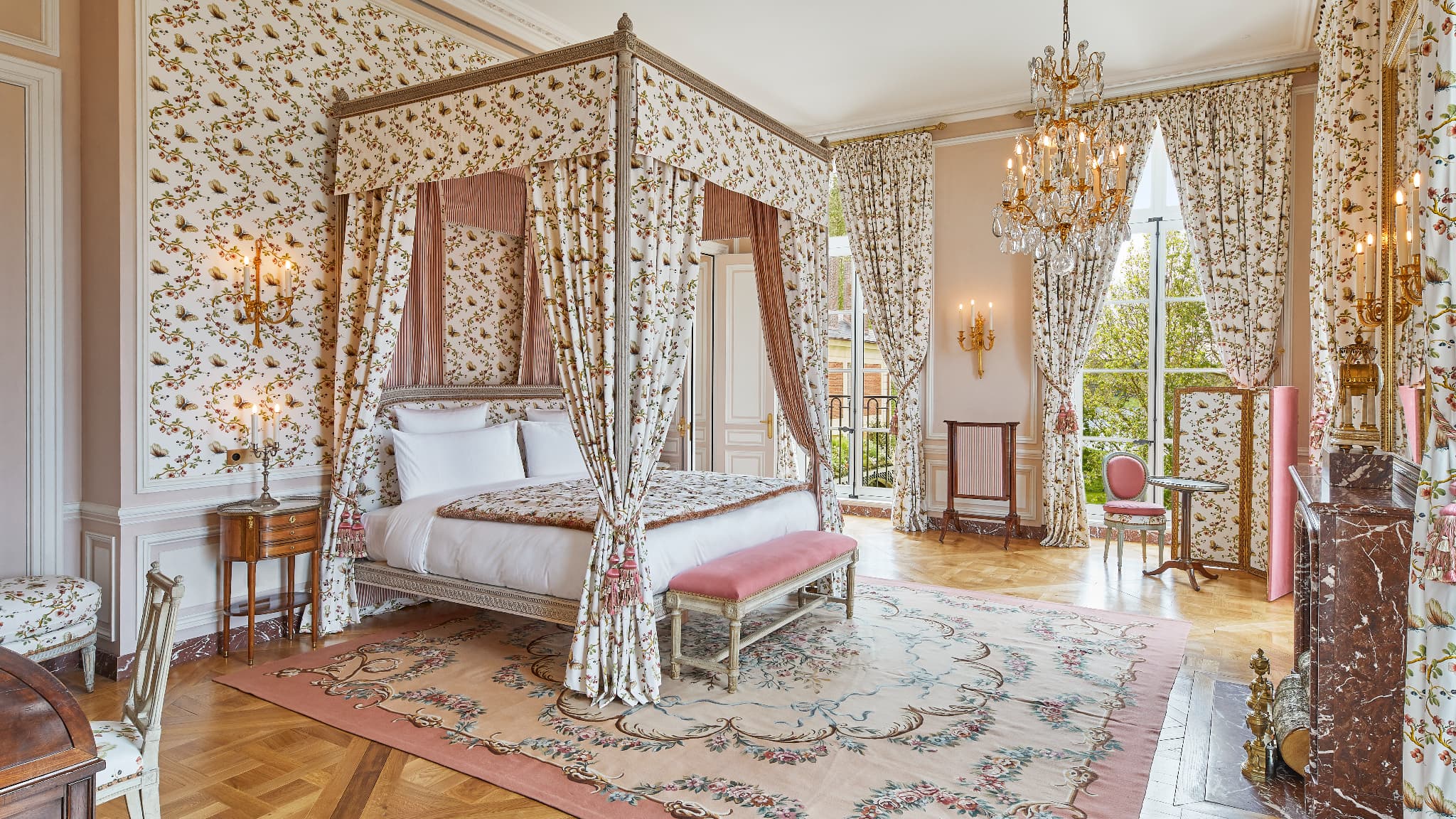 La Suite Necker de l'hôtel Airelles à Versailles. 