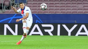 Kylian Mbappé lors de Barça-PSG
