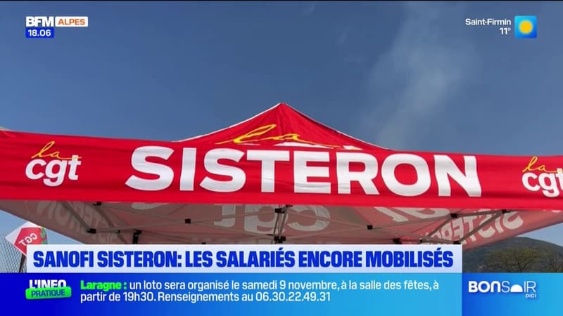 Sisteron: les salariés de Sanofi en grève