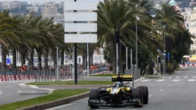 La Renault E20 de Daniel Ricciardo, à Nice le 1er mai 2019