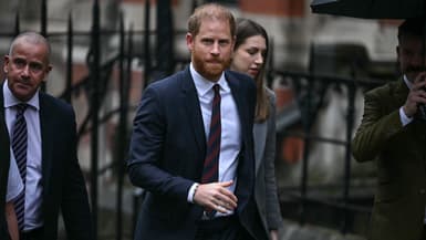Le prince Harry arrivant devant la Haute cour à Londres, le 21 janvier 2026. 