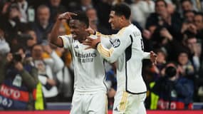 Vinicius Jr et Jude Bellingham avec le Real Madrid, le 9 mai 2024