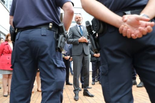 Le Premier ministre Edouard Philippe rencontre les policiers de la Brigade spécialisée de terrain (BST), le 9 juin 2020 à Evry Le Premier ministre Edouard Philippe rencontre les policiers de la Brigade spécialisée de terrain (BST), le 9 juin 2020 à Evry