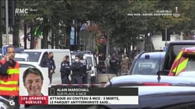 Attaque au couteau à Nice: "On sent de la nervosité et de la sidération dans le quartier" témoigne Alain Marschall sur les lieux du drame