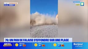 Le journal de 8h du lundi 25 août 2025 - 76 : un plan de falaise s'effondre sur une plage