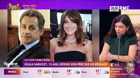 Giulia Sarkozy, 13 ans, défend son père sur les réseaux 