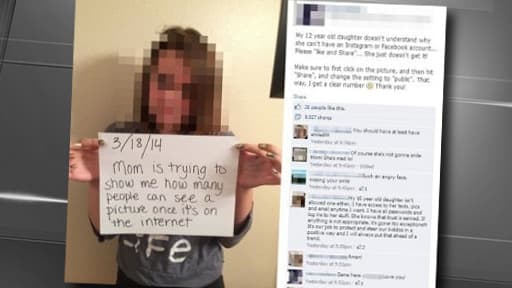 Une mère de famille américaine a mis en scène sa fille de 12 ans pour la sensibiliser aux dangers d'Internet et des réseaux sociaux.