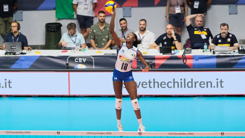 L'Italienne Paola Egonu à l'Euro de volley en août 2023