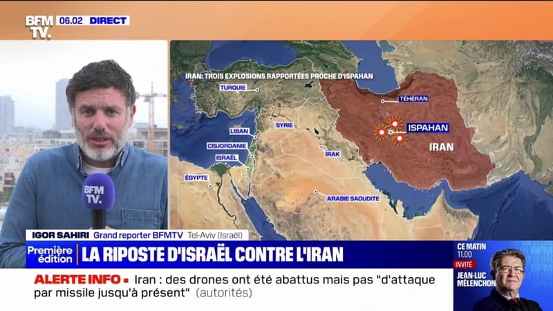 La télévision iranienne rapporte plusieurs explosions près d'une base militaire dans le centre du pays
