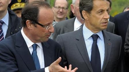 Le candidat socialiste François Hollande serait élu président de la République avec le score record de 64% face à Nicolas Sarkozy (36%) si l'élection se déroulait dimanche prochain, selon un sondage BVA pour Orange, RTL et la presse régionale. /Photo pris