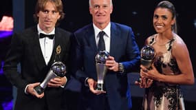 Luka Modric a été élu joueur de l'année et Didier Deschamps meilleur entraîneur.