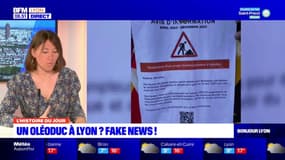 L'histoire du jour: une fake news autour d'un oléoduc à Lyon