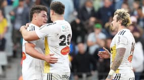 Les joueurs de La Rochelle au Cap après leur qualification pour les quarts de finale de la Champions Cup, 6 avril 2024
