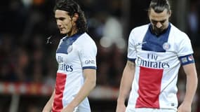 Edinson Cavani et Zlatan Ibrahimovic