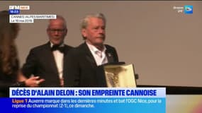 Cannes: Alain Delon laisse son empreinte dans la ville du cinéma