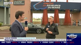 Les 24h du Mans, un "accélérateur du développement de la technologie automobile" selon Carlos Tavares, président du Directoire de PSA