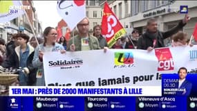 1er-Mai: près de 2000 manifestants à Lille