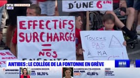 Antibes: un collège en grève pour protester contre la fermeture d'une classe de 6e