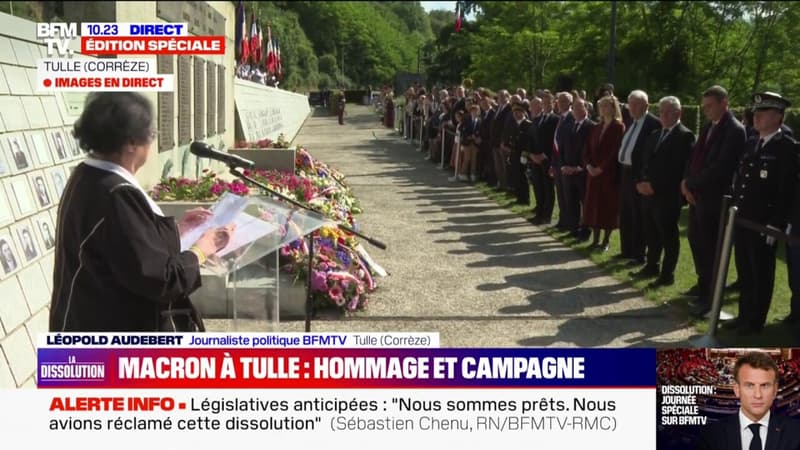 Emmanuel Macron en déplacement mémoriel pour commémorer les 80 ans du massacre d'Oradour-sur-Glane