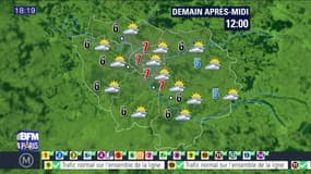 Météo Paris-Île de France du lundi 9 janvier 2017: Les pluies seront assez régulières tout au long de la soirée
