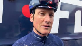 Stefan Kung deux jours avant le départ de Paris-Roubaix, 5 avril 2024