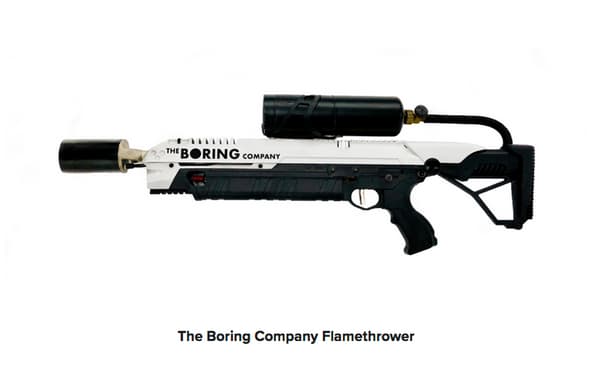 Within hours, Elon Musk sold a limited series of 20,000 flamethrowers at $500 each.