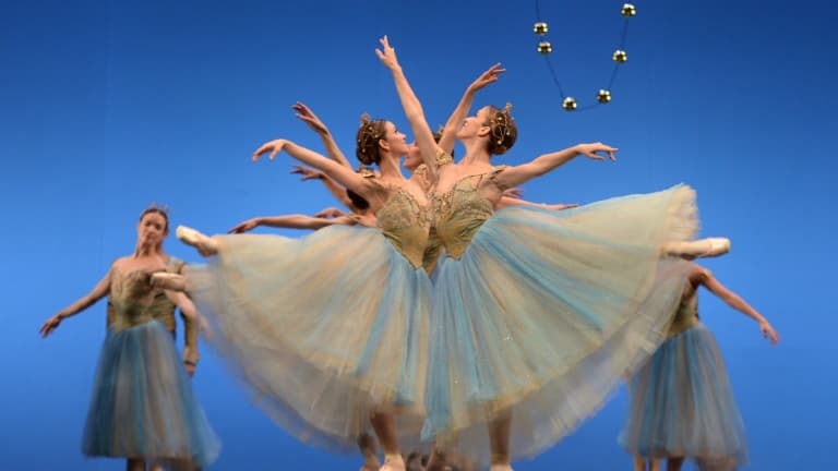 Répétition de Casse-Noisette par la Compagnie nationale de danse espagnole au Théâtre de la Maestranza à Séville le 8 janvier 2020 