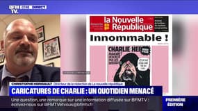 Le directeur de la rédaction de "La Nouvelle République" évoque des menaces après la publication d'une caricature de Charlie Hebdo