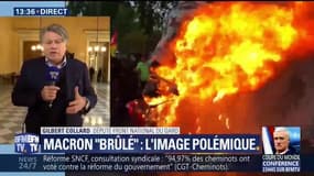 Effigie de Macron brûlée: "C’est particulièrement grave", pour Collard  