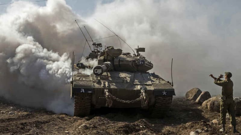 Un Merkava, tank de Tsahal, l'armée israélienne - 