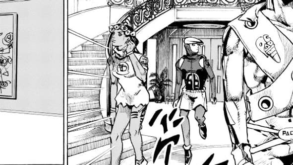 Une planche du manga du tome 1 de "The Jojolands" de Hirohiko Araki