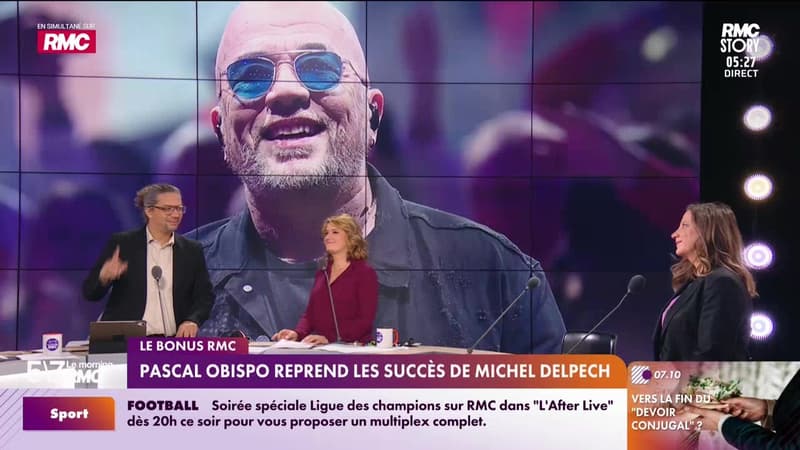 Le bonus RMC : Pascal Obispo reprend les succès de Michel Delpech - 28/01
