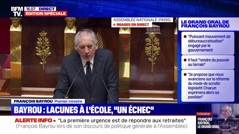 Éducation: François Bayrou veut promouvoir 