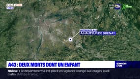 Accident de voiture sur l'A43 : deux morts dont un enfant 