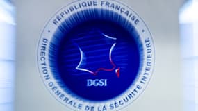 Le logo de la Direction Générale de la Sécurité Intérieure, DGSI, à Levallois-Perret, le 13 juillet 2018. (photo d'illustration)