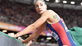 Ivana Spanovic a bien cru obtenir la médaille d'or mondiale au saut en longueur.