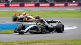 Lewis Hamilton lors du GP de Grande-Bretagne, le 7 juillet 2024.