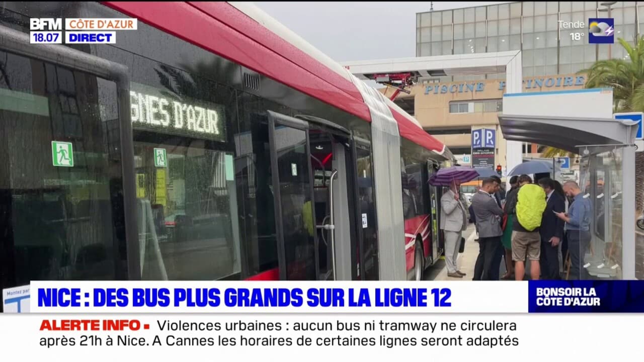 Nice des bus articulés sur la ligne 12 face à une fréquentation importante