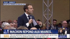 "Je vous rassure, je n'ai jamais stigmatisé qui que ce soit", Emmanuel Macron répond au maire de Saint-Cirgues