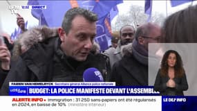 "Notre principale revendication est l'augmentation du budget 2025": Des policiers manifestent devant l'Assemblée à l'appel du syndicat Alliance police nationale