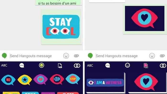 Le clavier existe pour Android et iOS.